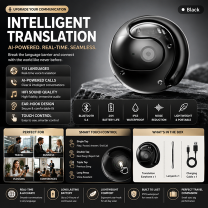 AI Translation Wireless Bluetooth Earphone