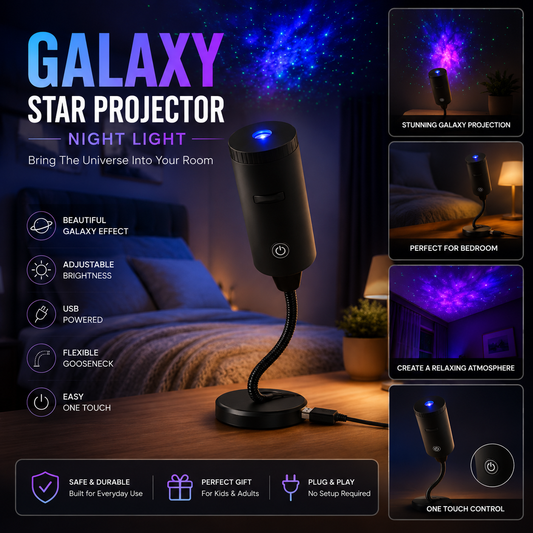 Galaxy Star Projector Night Light